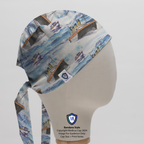 Ferry Boat Scrub Cap - Greys Anatomy Inspired scrub cap in Bandana tie-back style