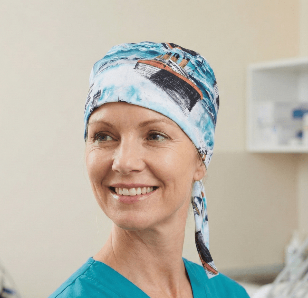 Gorro quirúrgico tipo ferry inspirado en Anatomía de Grey