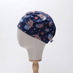Flag and Map USA Scrub Cap