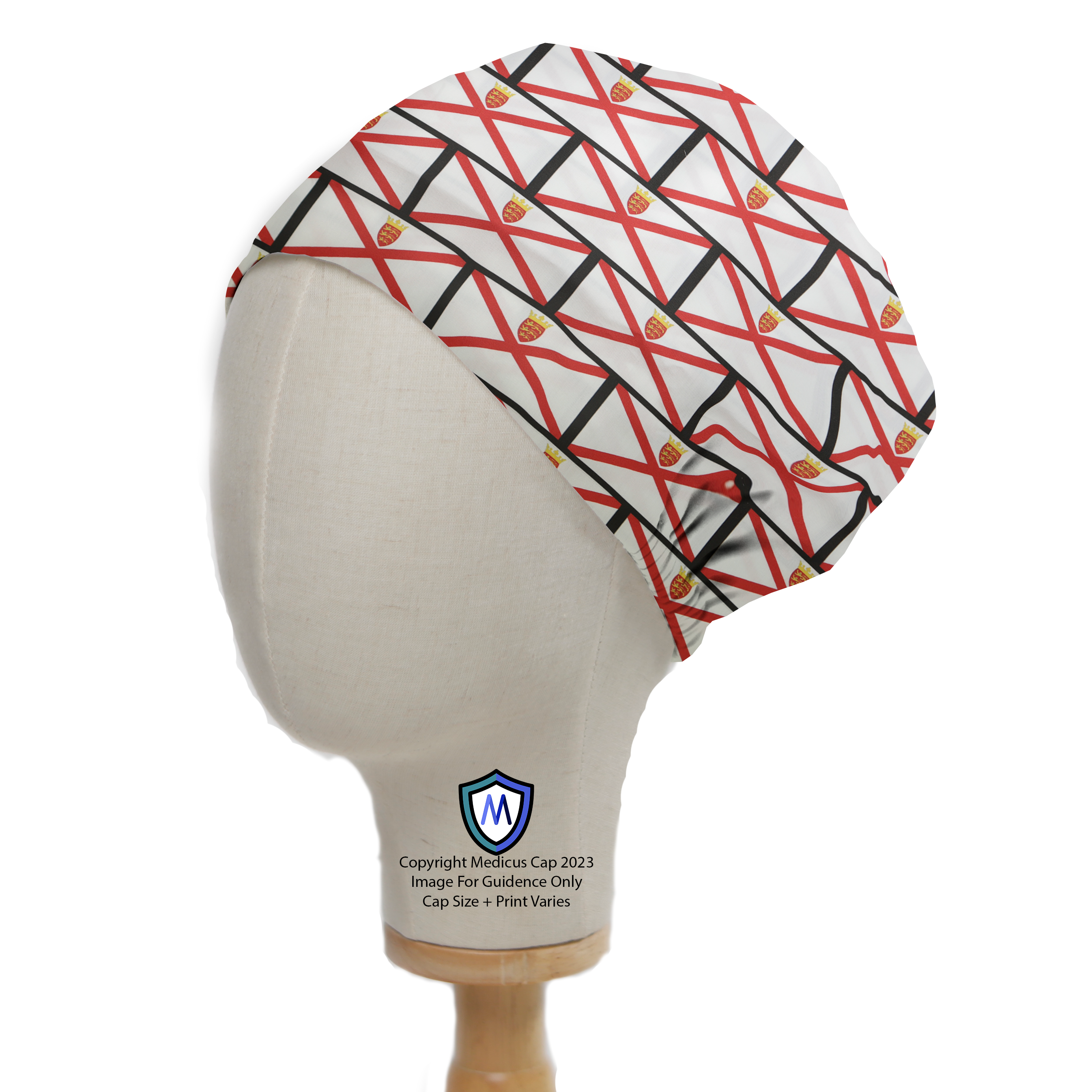 Flag Jersey Island Scrub Cap - Scrub Cap from Medicus Scrub Caps - Shop now at Medicus Scrub Caps - all, Flags, new-arrivals, Patterned Scrub Caps, scrub cap