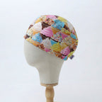 Food Cupcake Galore scrub cap shown on mannequin head