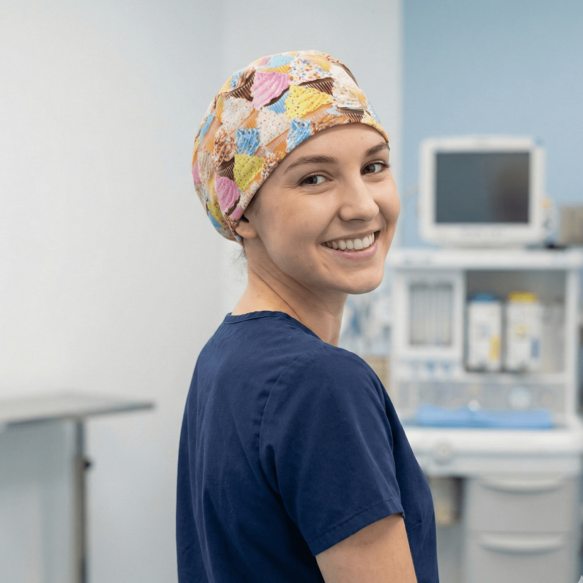 Food Cupcake Galore Scrub Cap