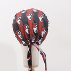 Football Club AFC Bournemouth FC scrub cap, back view showing tie-back closure