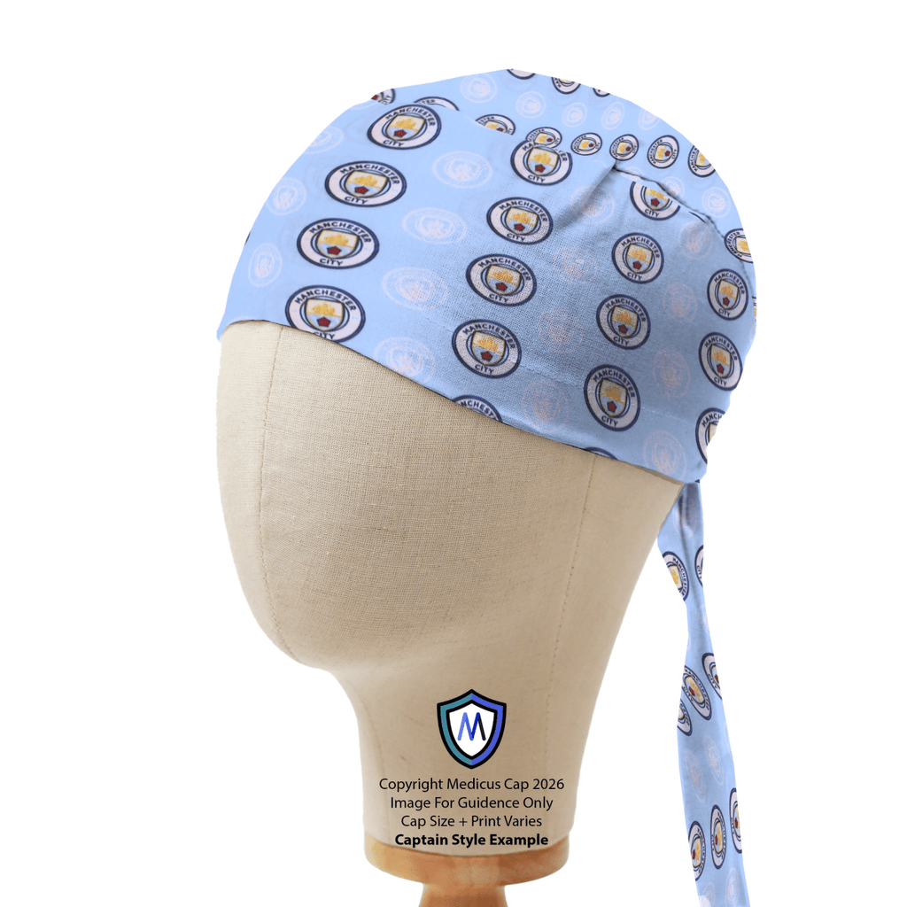 Gorro quirúrgico blanco del club de fútbol Manchester United