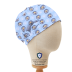 Football Club Manchester City Blue scrub cap shown from side angle