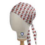 Football Club Southampton FC scrub cap in Bandana tie-back style