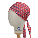 Football Club Stoke City FC scrub cap in Bandana tie-back style