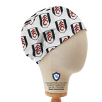 Football Fulham FC scrub cap in Elastic Backed no-tie style