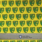 Football Norwich City FC fabric pattern detail close-up