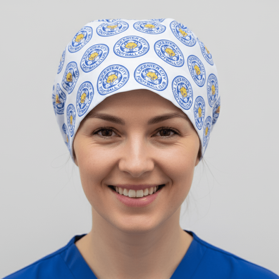 Gorro quirúrgico del club de fútbol Leicester