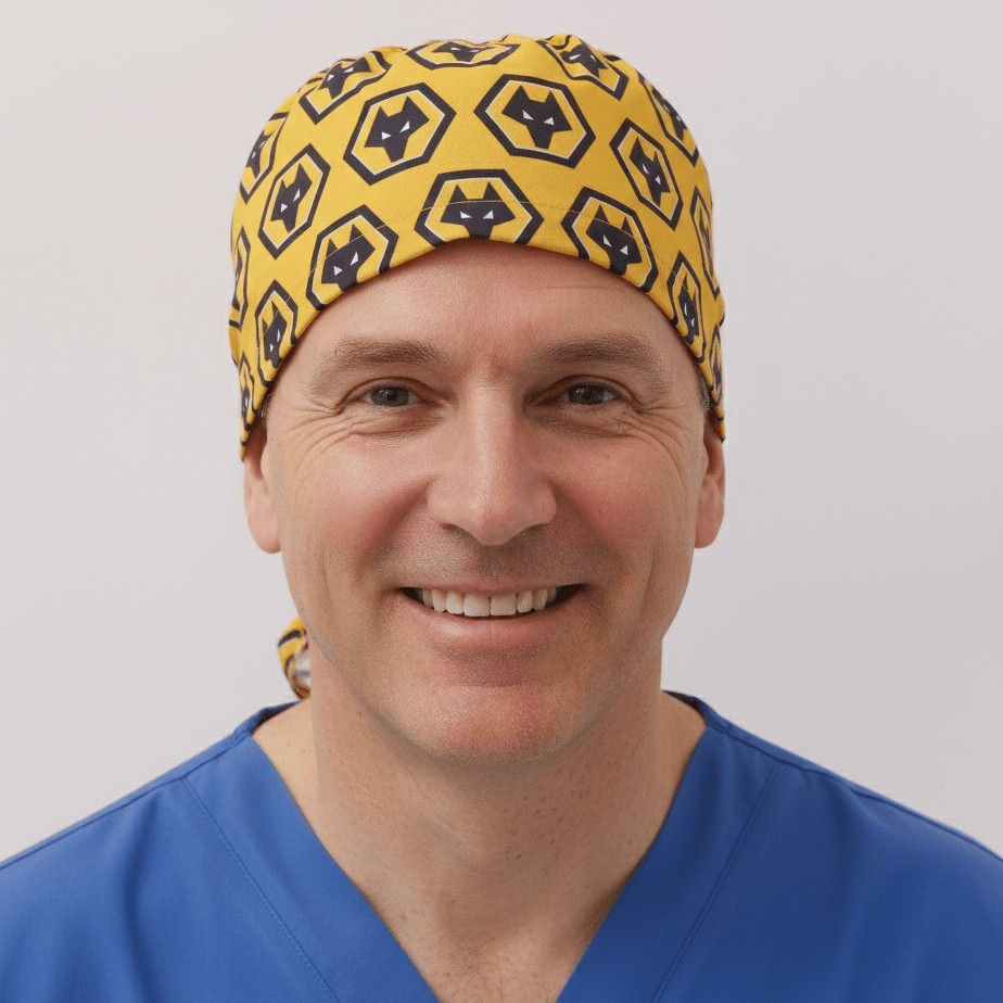 Gorro quirúrgico del club de fútbol Wolverhampton