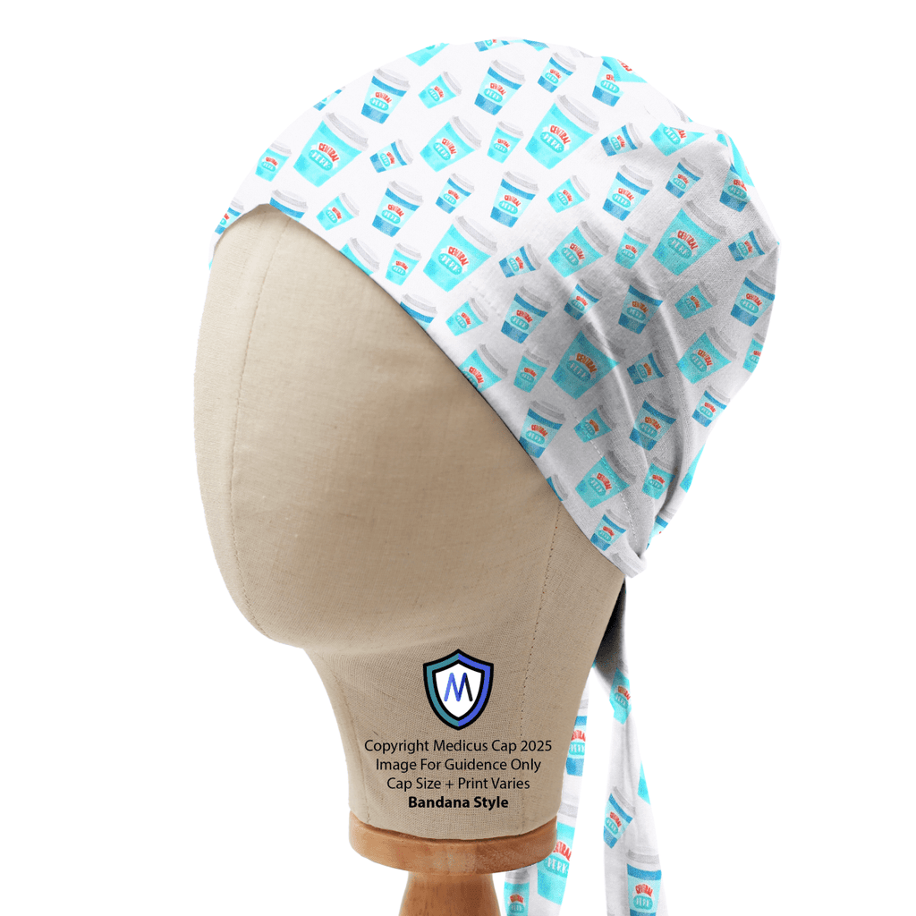 Gorro quirúrgico con tazas de café de Friends Central Perk