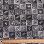 Game Of Thrones Armour scrub cap pattern shown flat