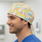 Games Lego Tetris In Pastel Colours Scrub Cap