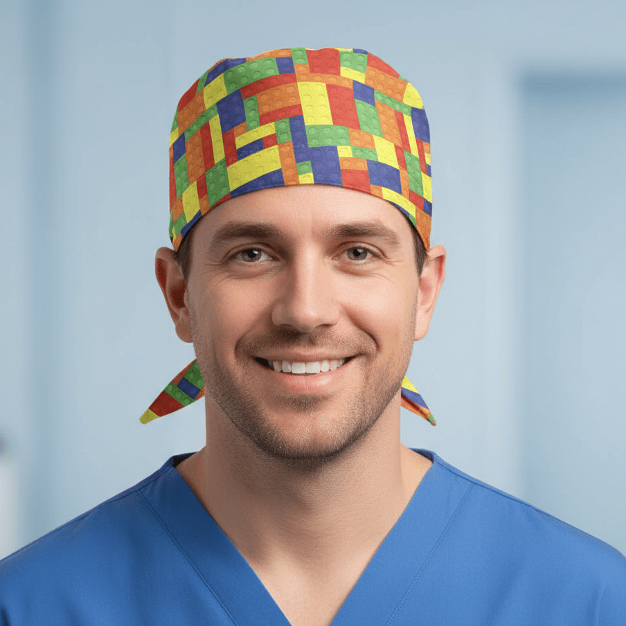 Gorro quirúrgico pequeño de Lego Tetris