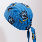 Harry Potter Ravenclaw scrub cap fabric pattern close-up