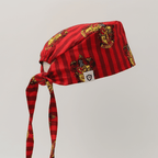 Harry Potter Gryffindor scrub cap shown on mannequin head