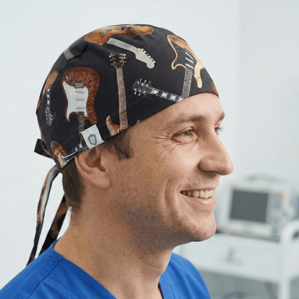 Guitars Acoustic Electric Music Scrub Cap