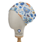 Hanukkah Celebrations Trinkets scrub cap in Elastic Backed no-tie style
