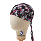 Happy Days Fonze scrub cap in Captain fitted style