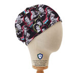 Happy Days Fonze scrub cap in Elastic Backed no-tie style