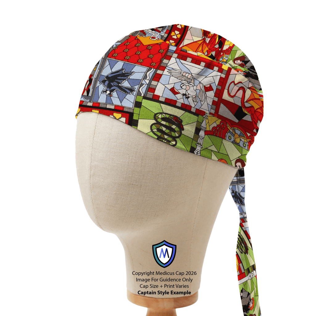 Harry Potter Stain Glass Scrub Cap
