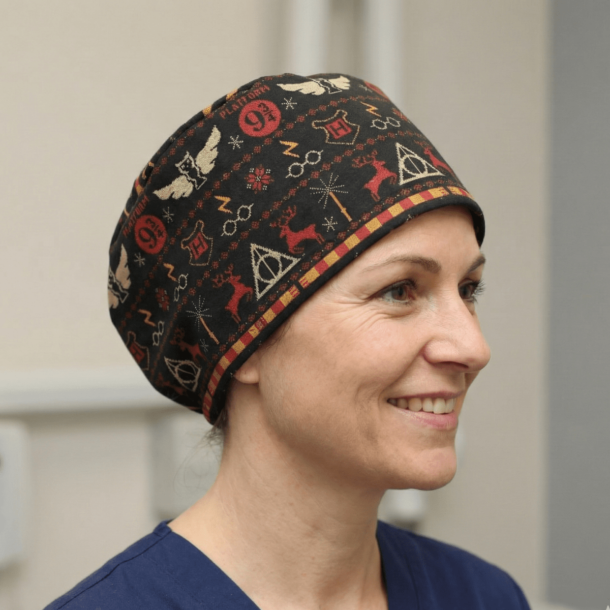 Harry Potter Christmas Jumper Scrub Cap