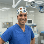 Harry Potter Houses scrub cap shown on model
