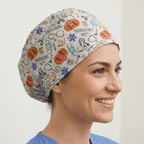 Healthcare Hero scrub cap shown on model