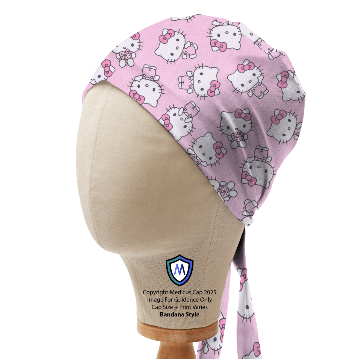 Hello Kitty Kawaii Head Toss Scrub Cap