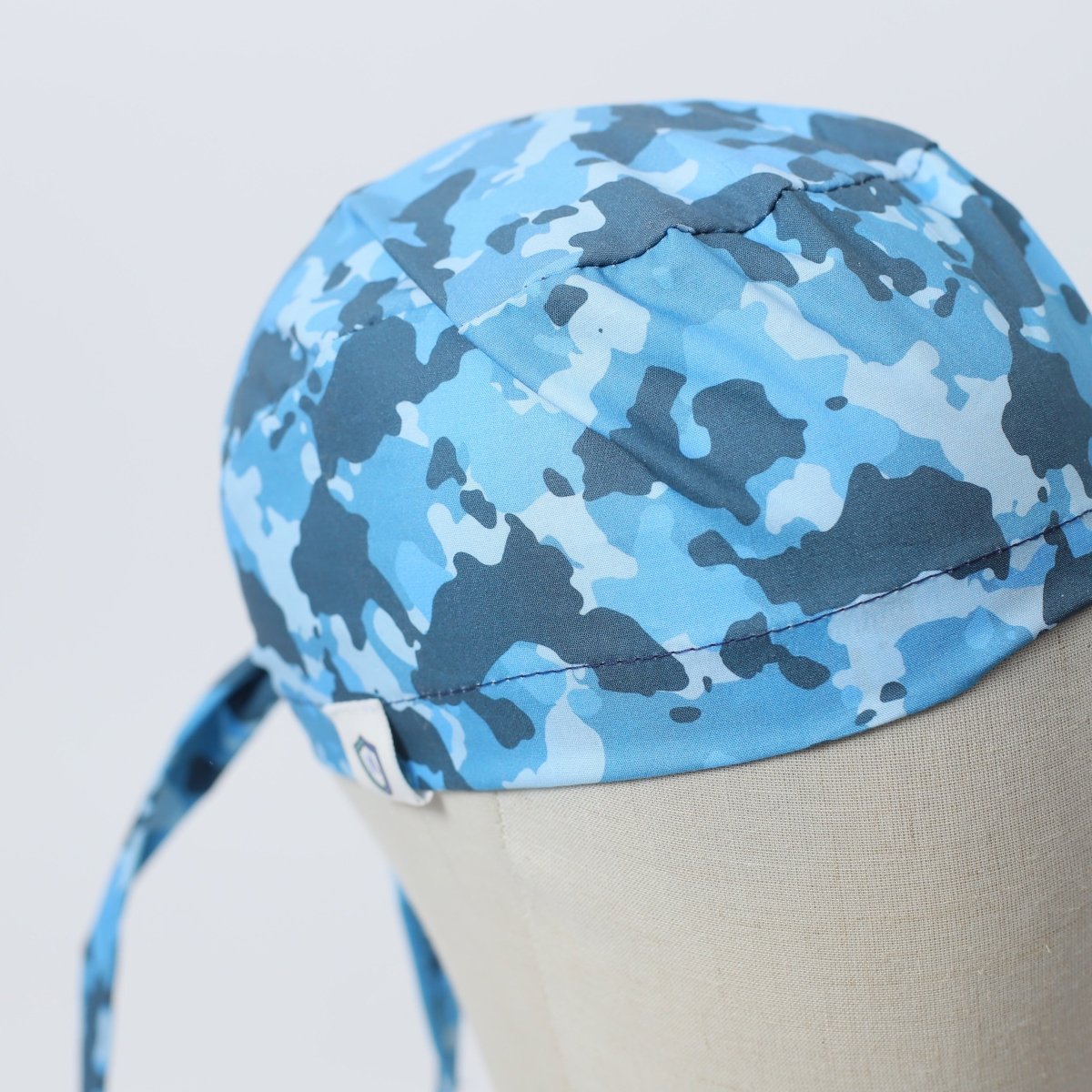 Military Camouflage Light Blue Scrub Cap