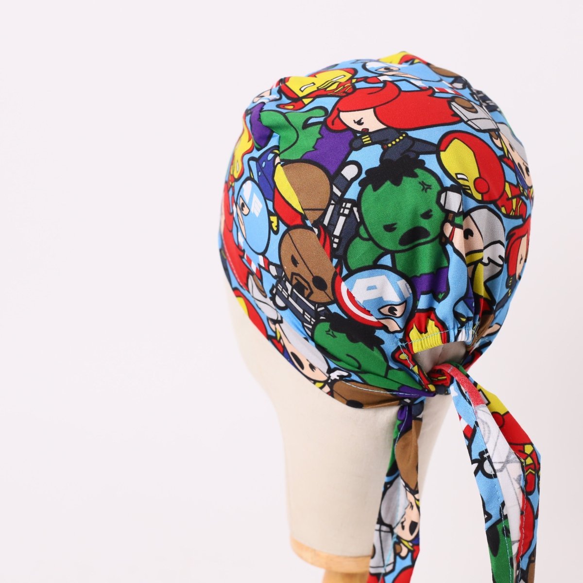 Marvel Avengers Cartoon Fighting Brawl Scrub Cap