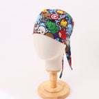Marvel Avengers Cartoon Fighting Brawl scrub cap shown from side angle
