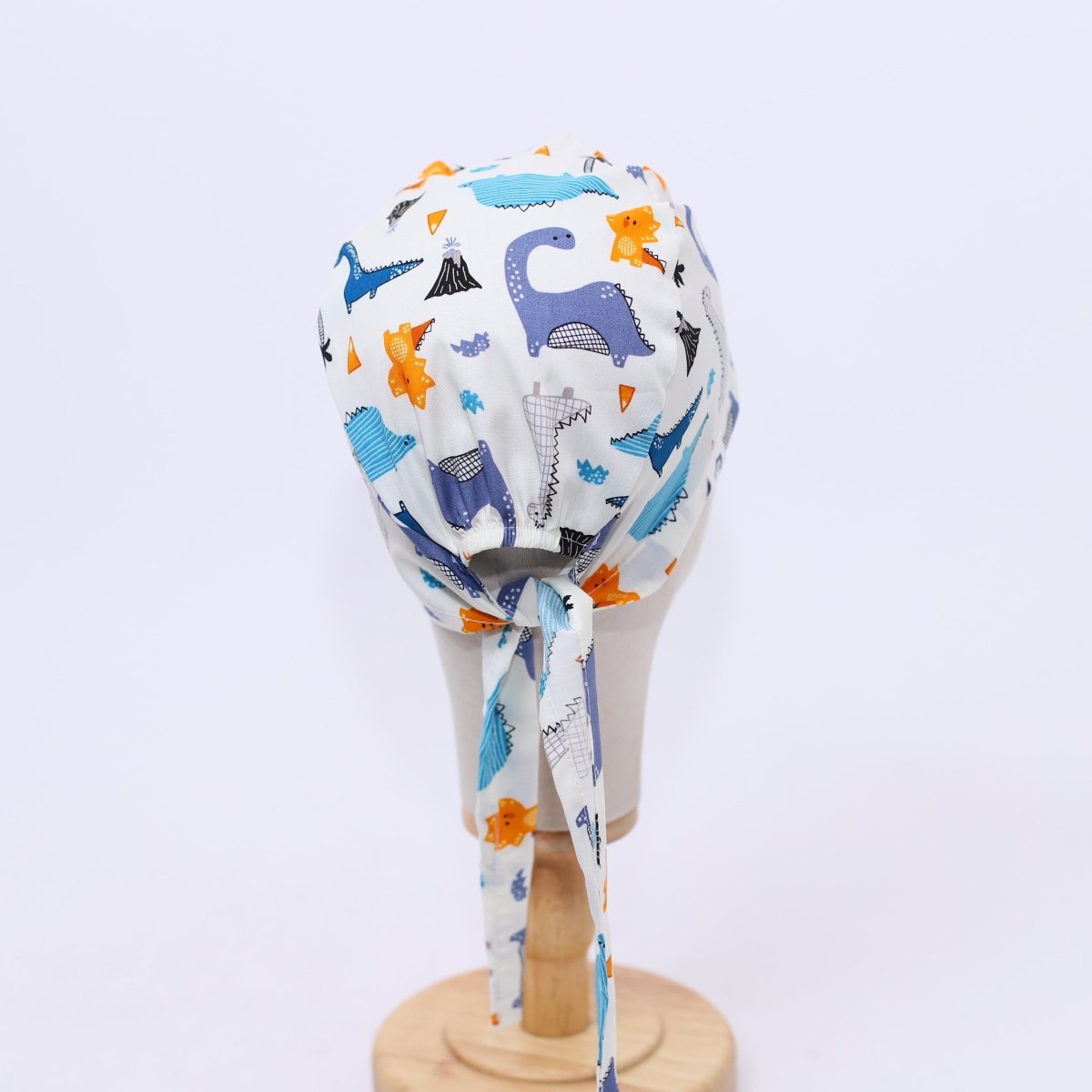 Dinosaurs Purple Blue Orange Scrub Cap