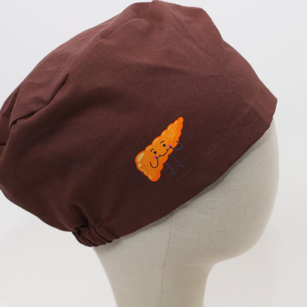 Pre Designed Vinyl Transfer Scrub Cap Smiley Pancreas