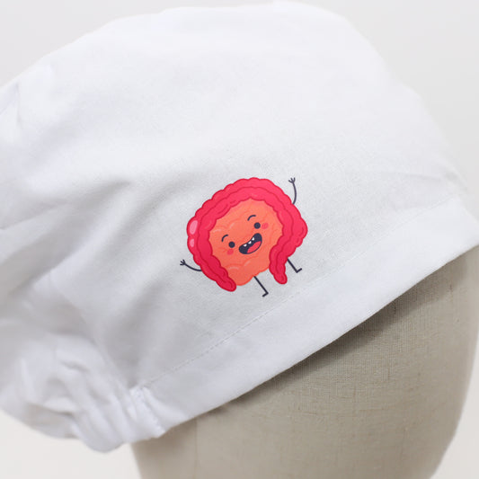 Pre Designed Vinyl Transfer Scrub Cap Happy Intestines