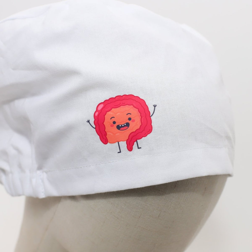 Pre Designed Vinyl Transfer Scrub Cap Happy Intestines