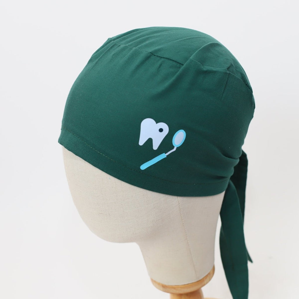 Pre Designed Vinyl Transfer Scrub Cap Tooth + Mirror