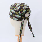 Back To The Future Delorean scrub cap shown on mannequin head