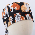 Dogs British Bulldog scrub cap