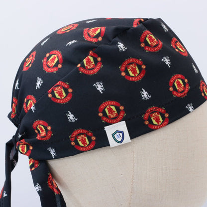 Gorro quirúrgico negro del club de fútbol Manchester United