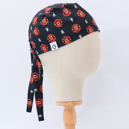 Gorro quirúrgico negro del club de fútbol Manchester United