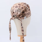 Lord Of The Rings Titles scrub cap pattern detail on mannequin