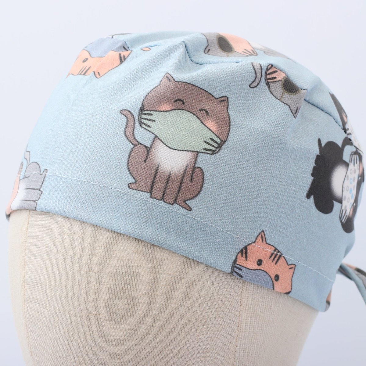 Cats in Face Masks Scrub Cap