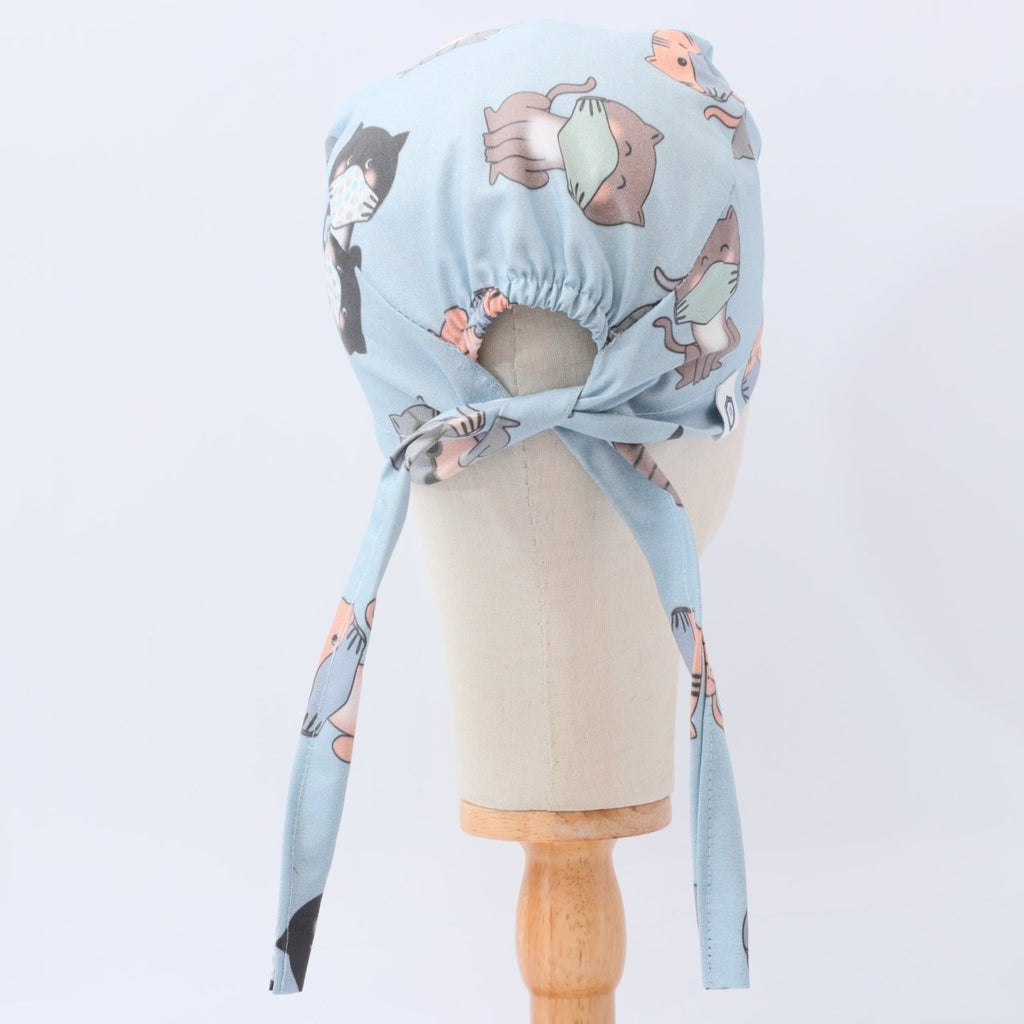 Cats in Face Masks Scrub Cap