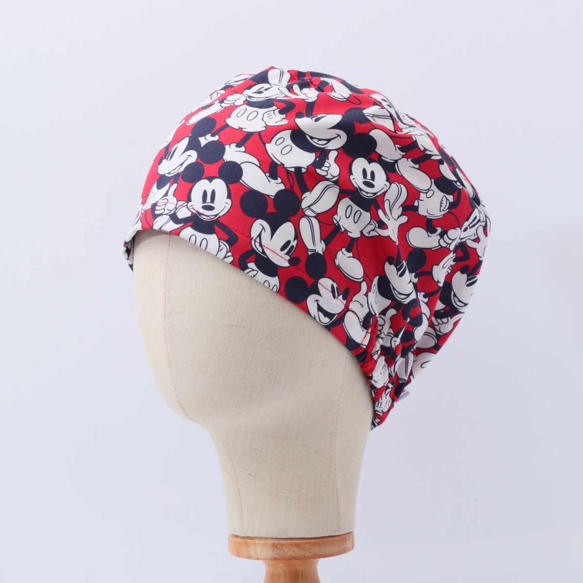 Disney Mickey Mouse On Red Scrub Cap
