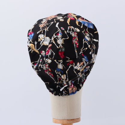 Day Of The Dead Dancing Skeletons Scrub Cap