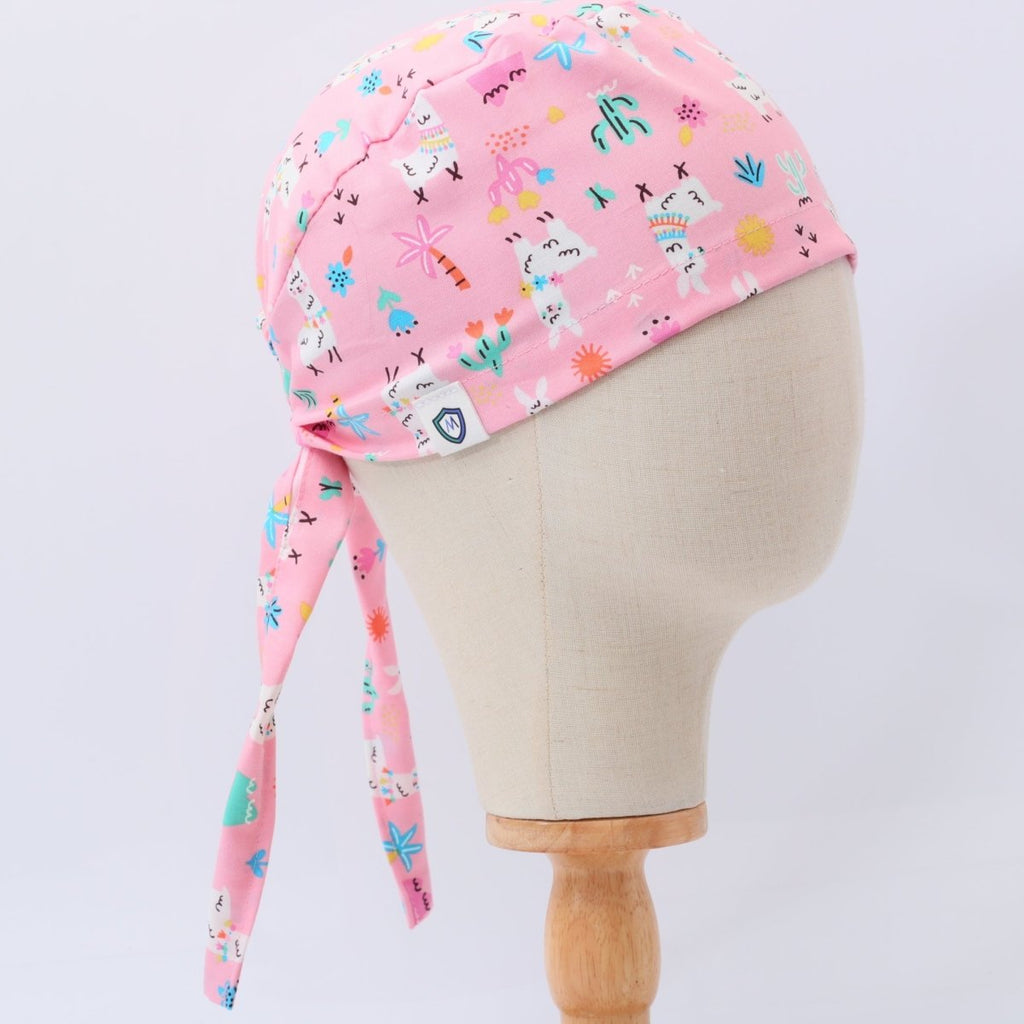 Alpaca / Llama Desert Pink Scrub Cap