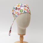Anaesthetist Superheroes scrub cap pattern detail on mannequin