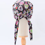 Cinco De Mayo Skulls Candy scrub cap shown on mannequin head